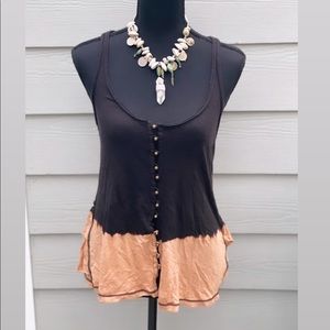 Free People Racer Tank Top Size Medium